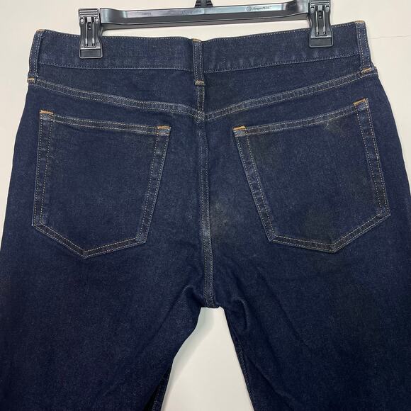 Everlane Dark Indigo The Slim Fit Jeans Size 31/28 - Picture 4 of 12